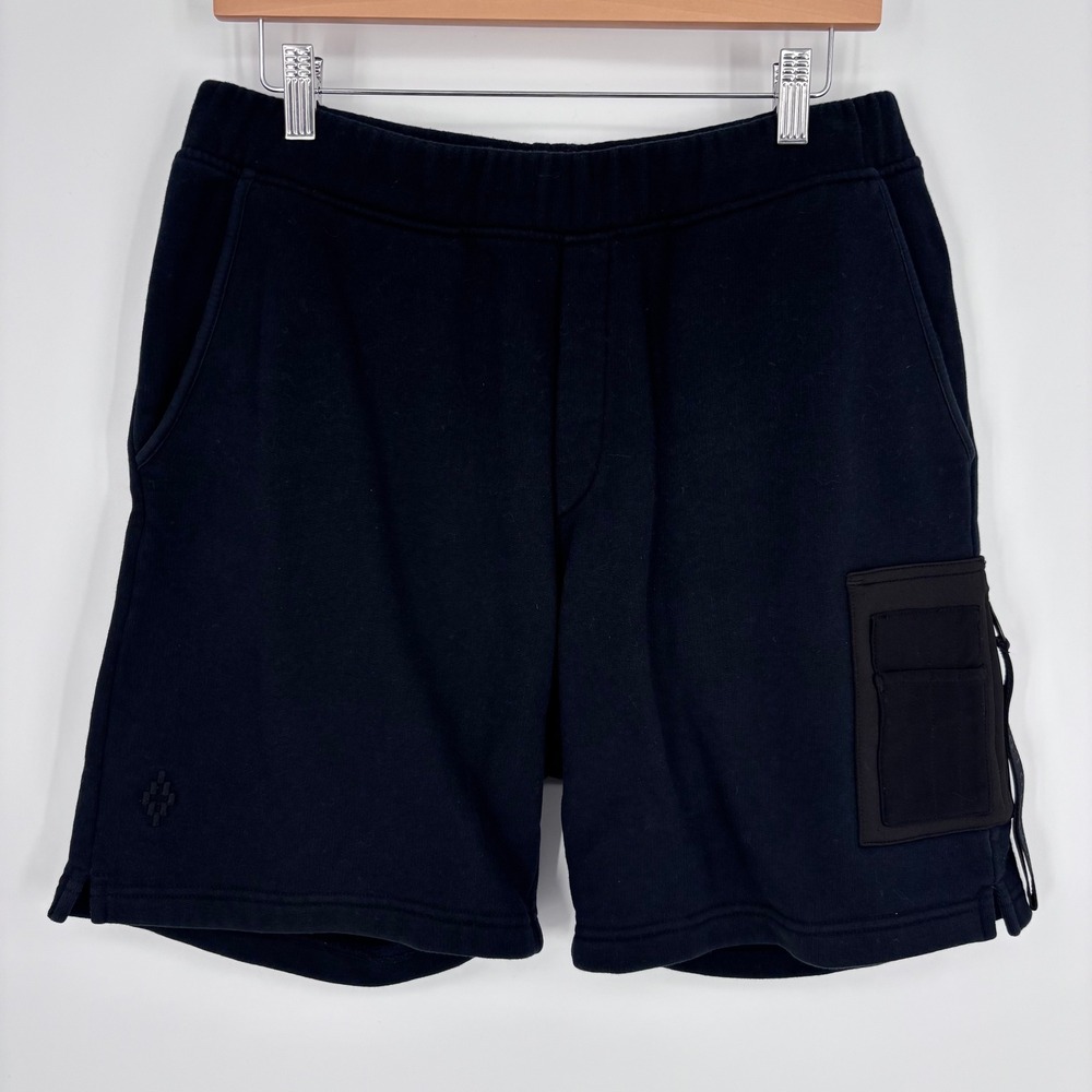 Marcelo Burlon County of Milan Sweat Shorts Mens‎ M Black Utility Techwear